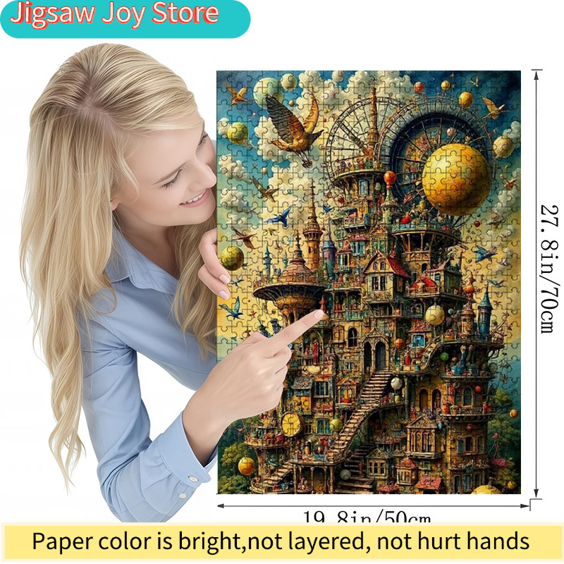 Colorful Whimsical Castle Jigs - Puzzle Map World ulasan dan harga