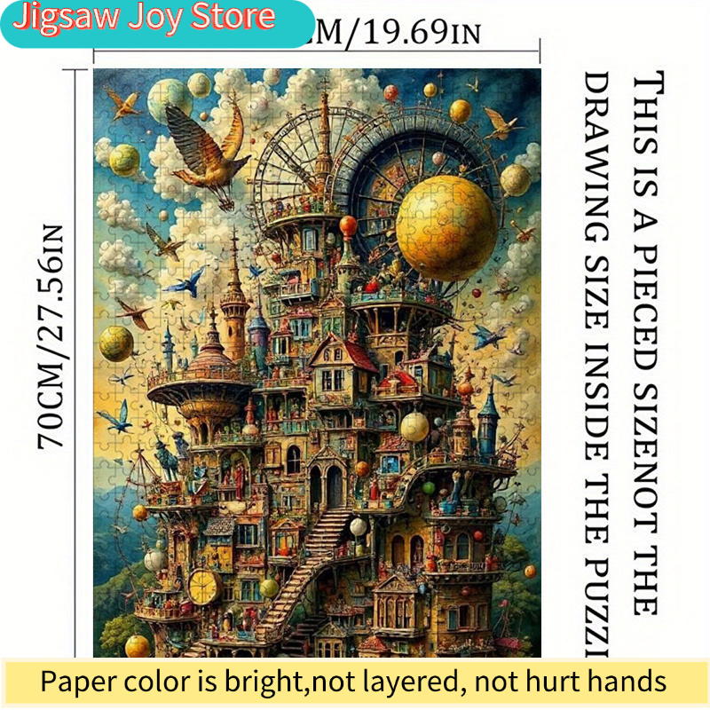 Colorful Whimsical Castle Jigs - Puzzle Map World ulasan dan harga