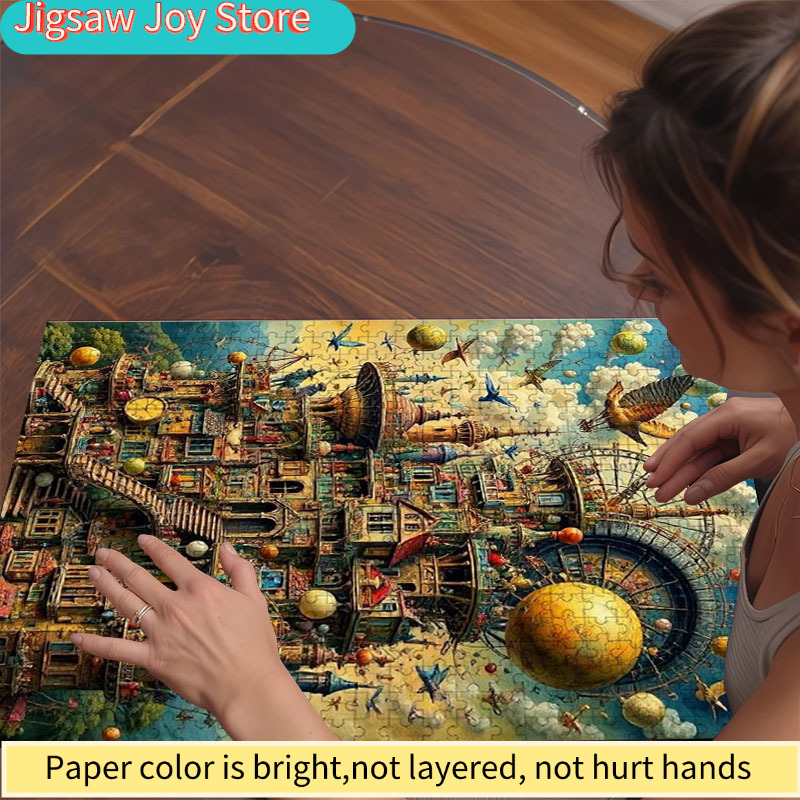 Colorful Whimsical Castle Jigs - Puzzle Map World ulasan dan harga