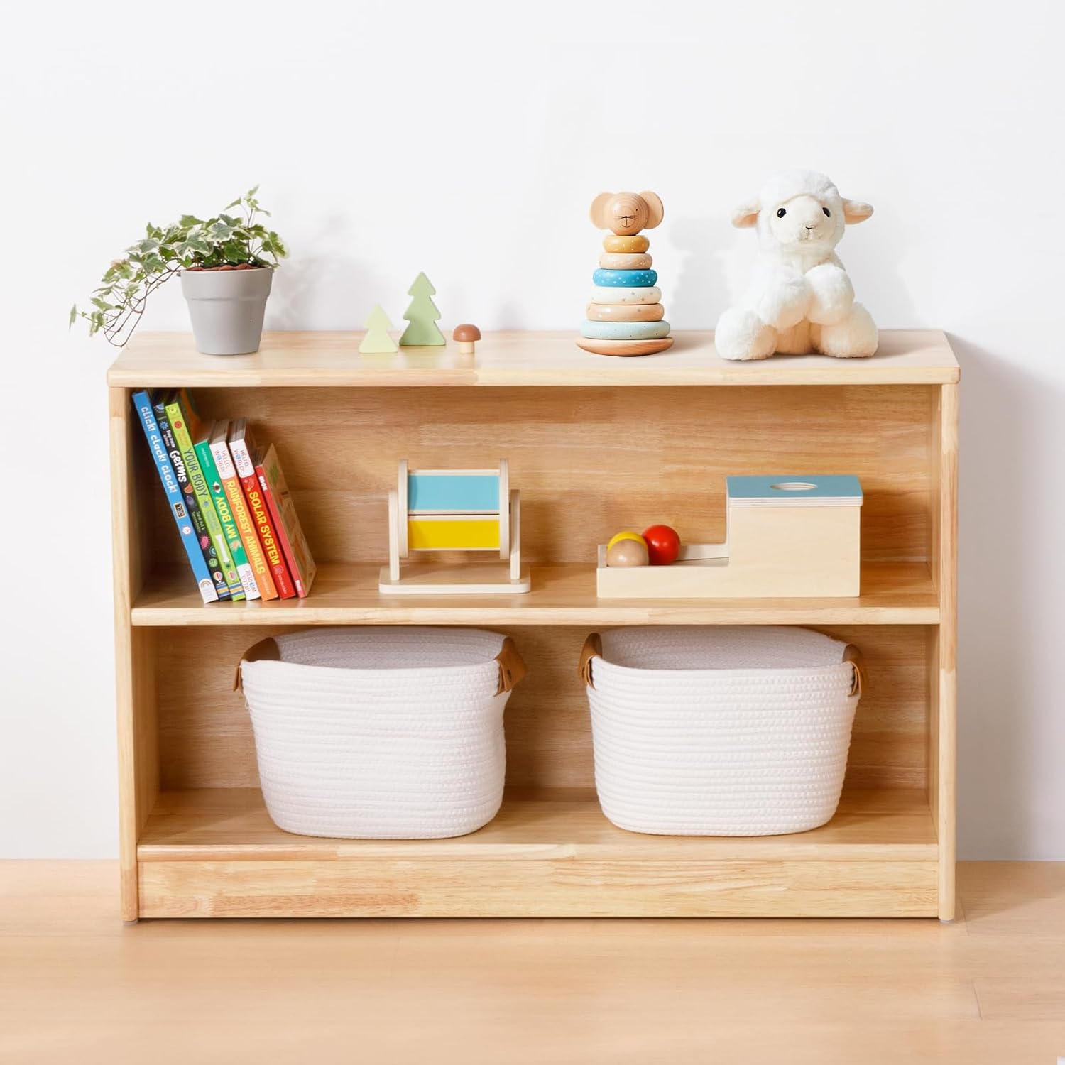 Montessori Shelf 2-Tier Toy St - Montessori Shelf Toy ulasan dan harga