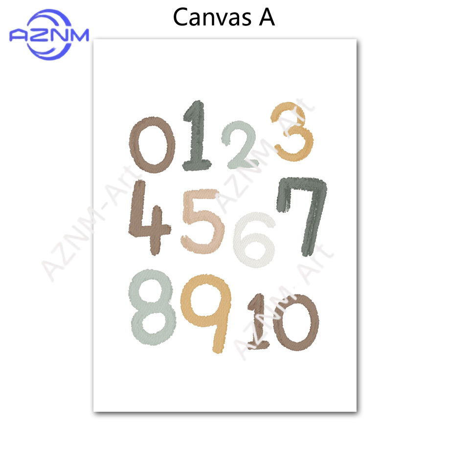 1/2pcs Education Learning Numb - Kids Education Wallpaper ulasan dan harga