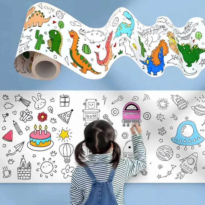 Kids Coloring Paper Roll Stick - Kids Education Wallpaper ulasan dan harga