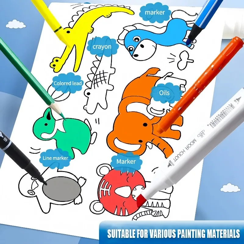 Kids Coloring Paper Roll Stick - Kids Education Wallpaper ulasan dan harga