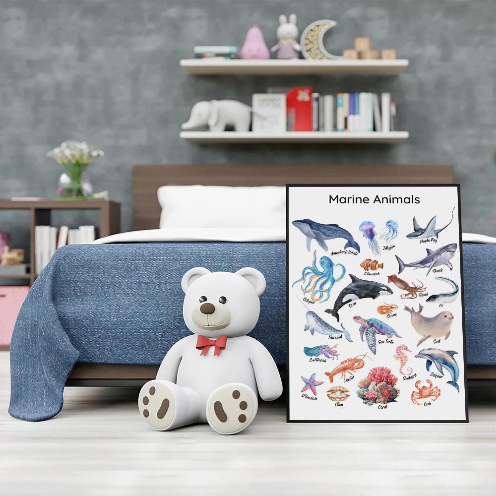 Educational Animals HD Wall Ar - Kids Education Wallpaper ulasan dan harga