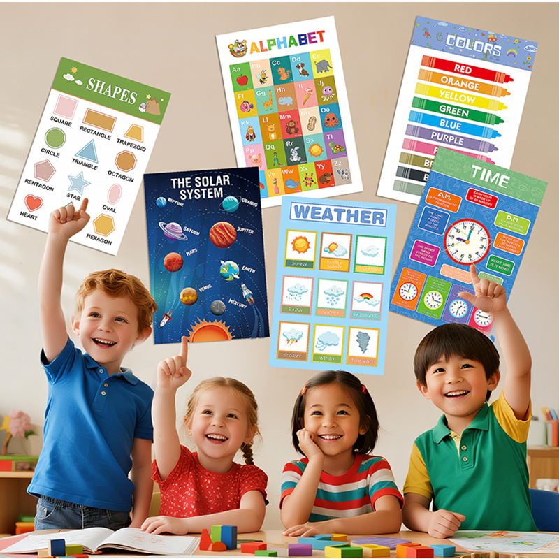 12Pcs Educational Posters for  - Kids Education Wallpaper ulasan dan harga