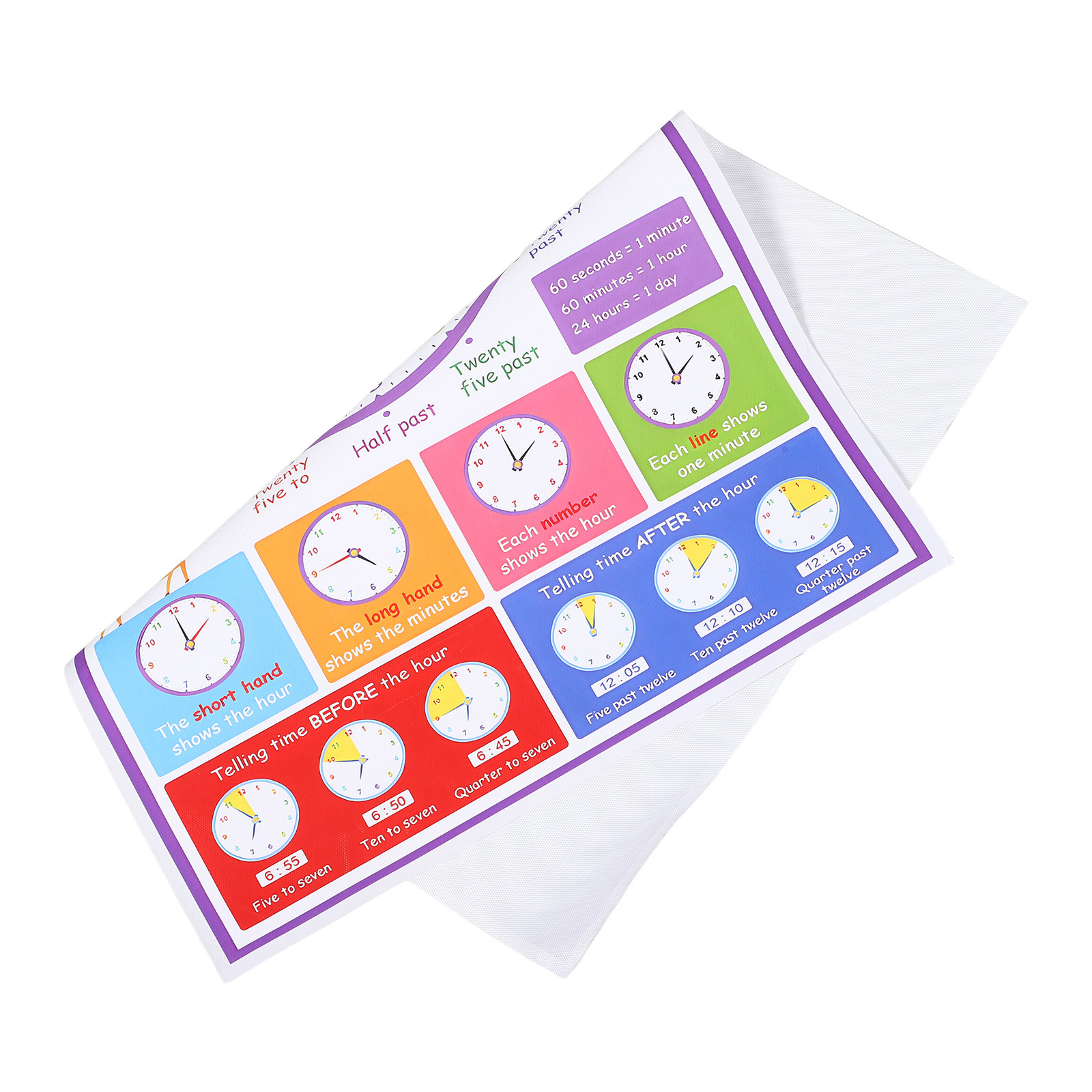 Time Teaching Poster for Kids  - Kids Education Wallpaper ulasan dan harga