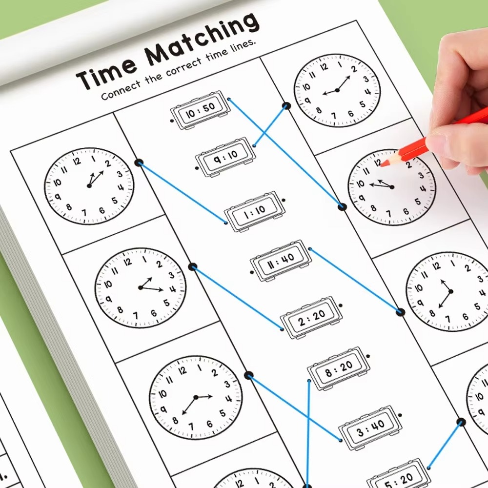 Telling Time Workbook for Kids - Learning Workbook Preschool ulasan dan harga