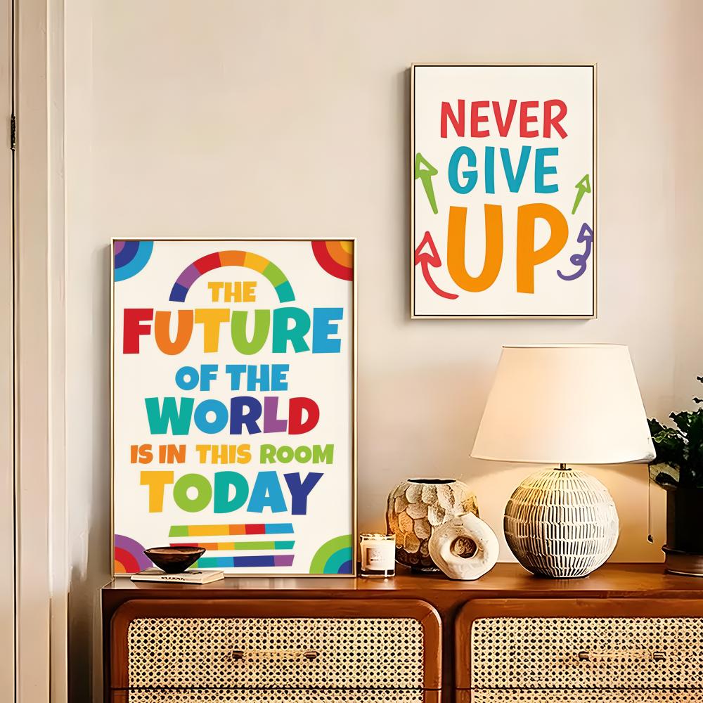 Positive Kid Classroom Wall Pi - Kids Education Wallpaper ulasan dan harga