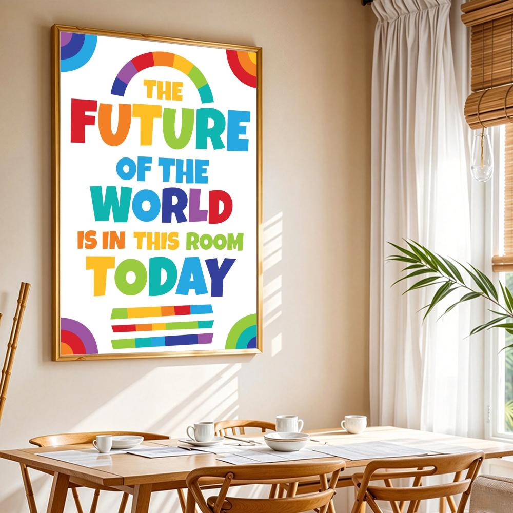 Positive Kid Classroom Wall Pi - Kids Education Wallpaper ulasan dan harga
