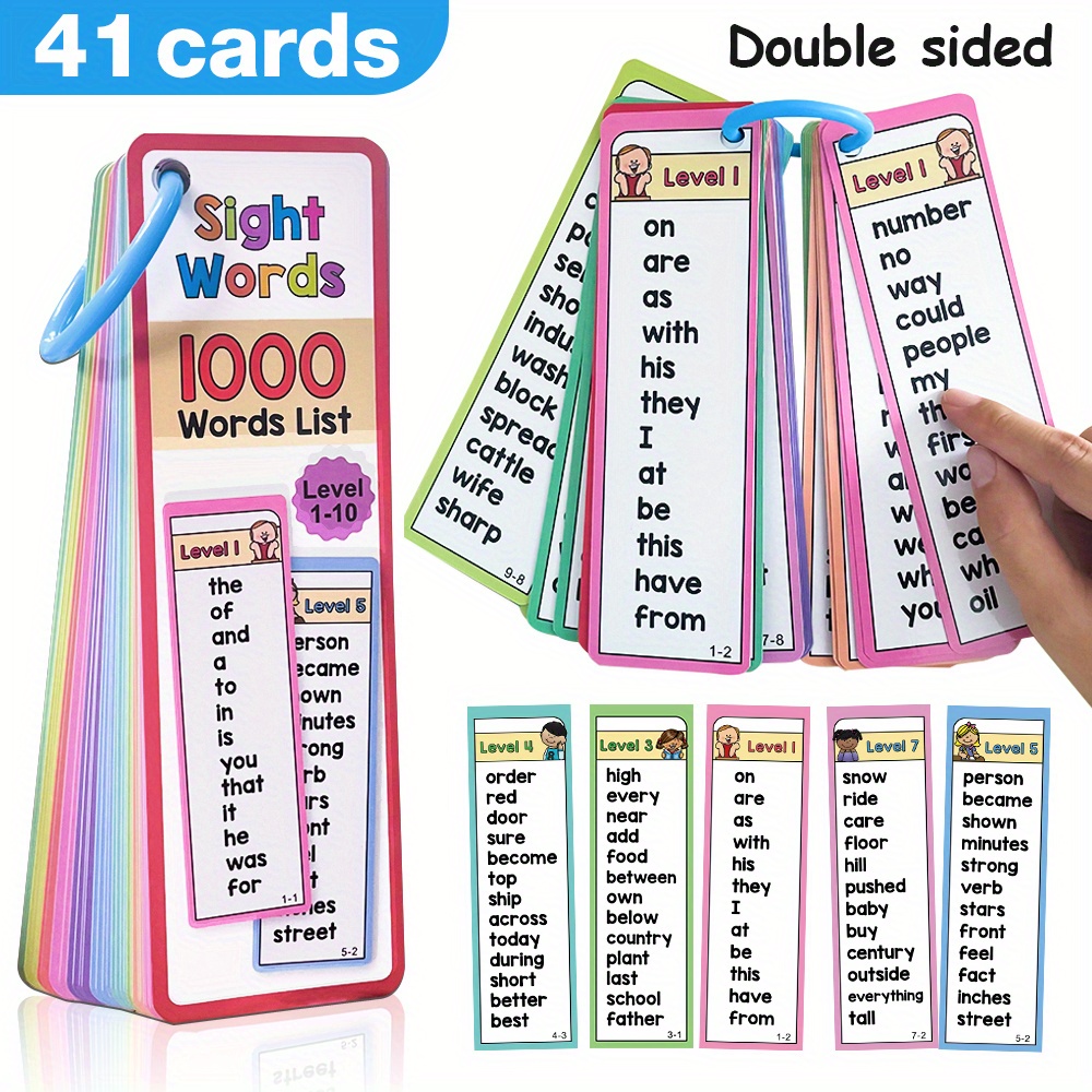 1000 Sight Words Flash Cards f - Kids Education Words ulasan dan harga