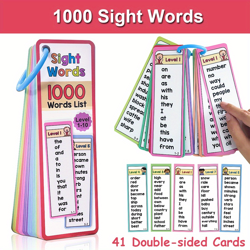 1000 Sight Words Flash Cards f - Kids Education Words ulasan dan harga