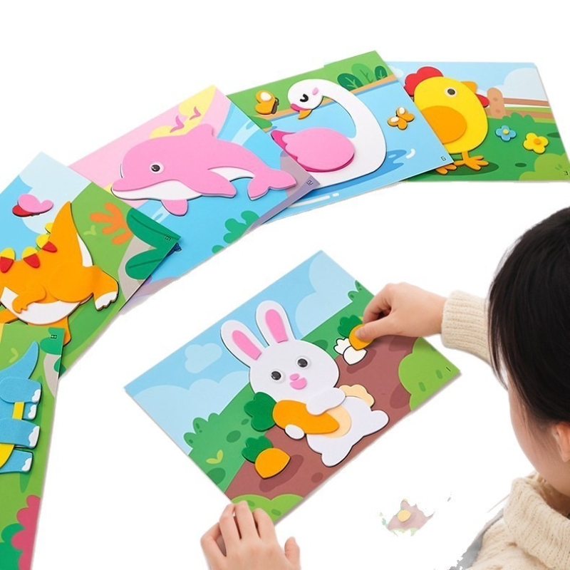 12Pcs/set 3D EVA Foam Sticker  - Kids Education Wallpaper ulasan dan harga