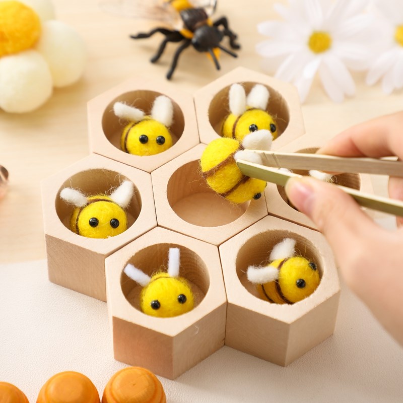 Sensory Bee Toys Newborn Fine  - Montessori Shelf Toy ulasan dan harga