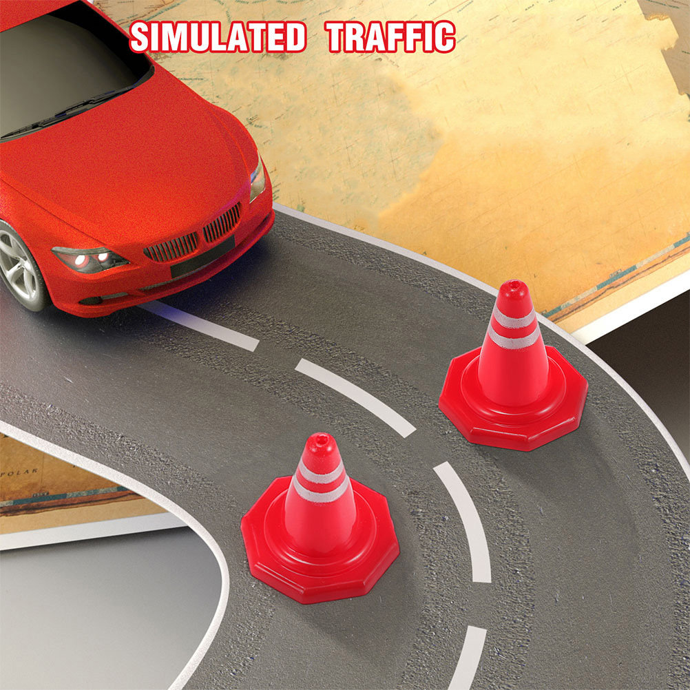 24Pcs Mini Traffic Cones Red P - Kids Education In Us ulasan dan harga