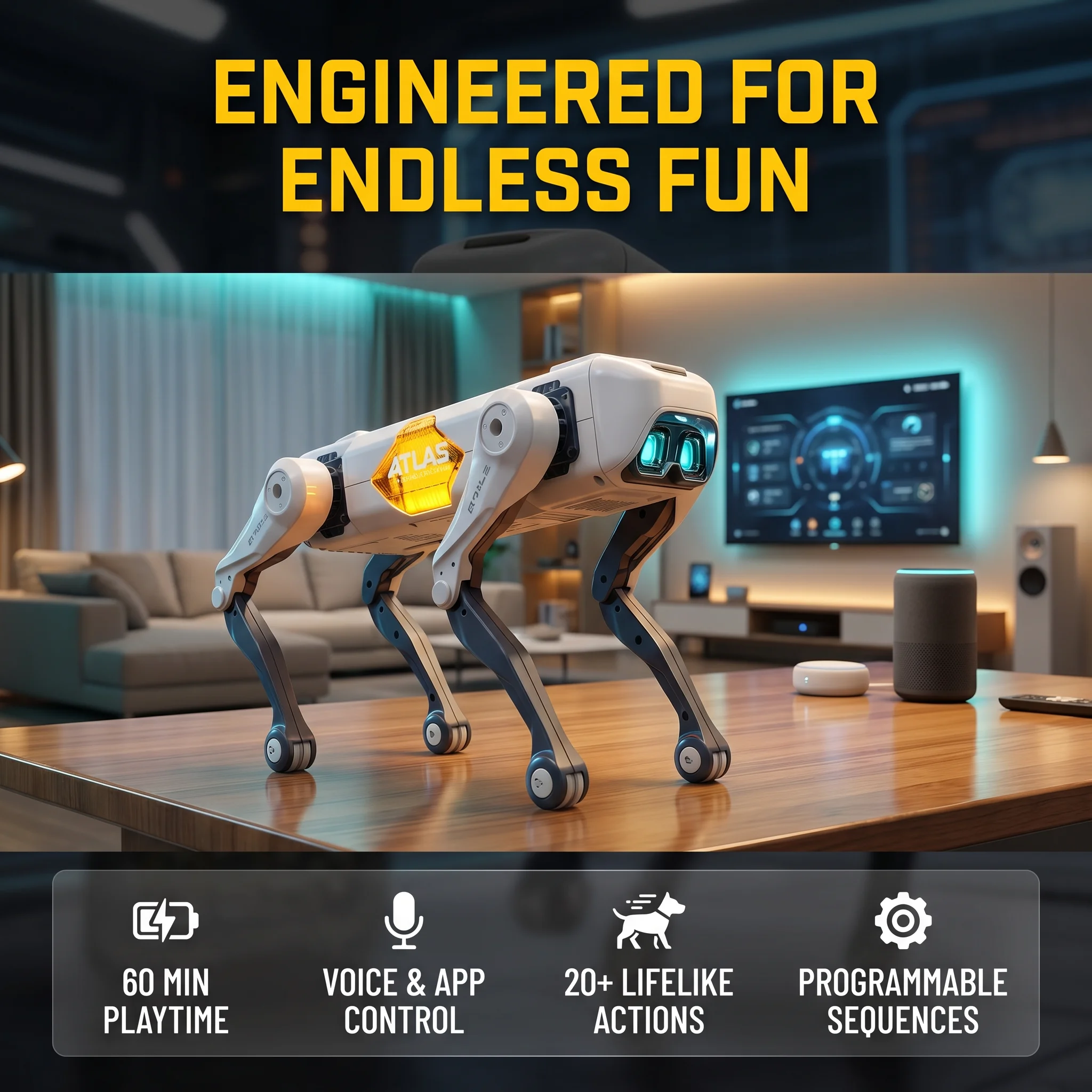 AI Smart Robot Dog, Voice & AP - Kids Education In Us ulasan dan harga