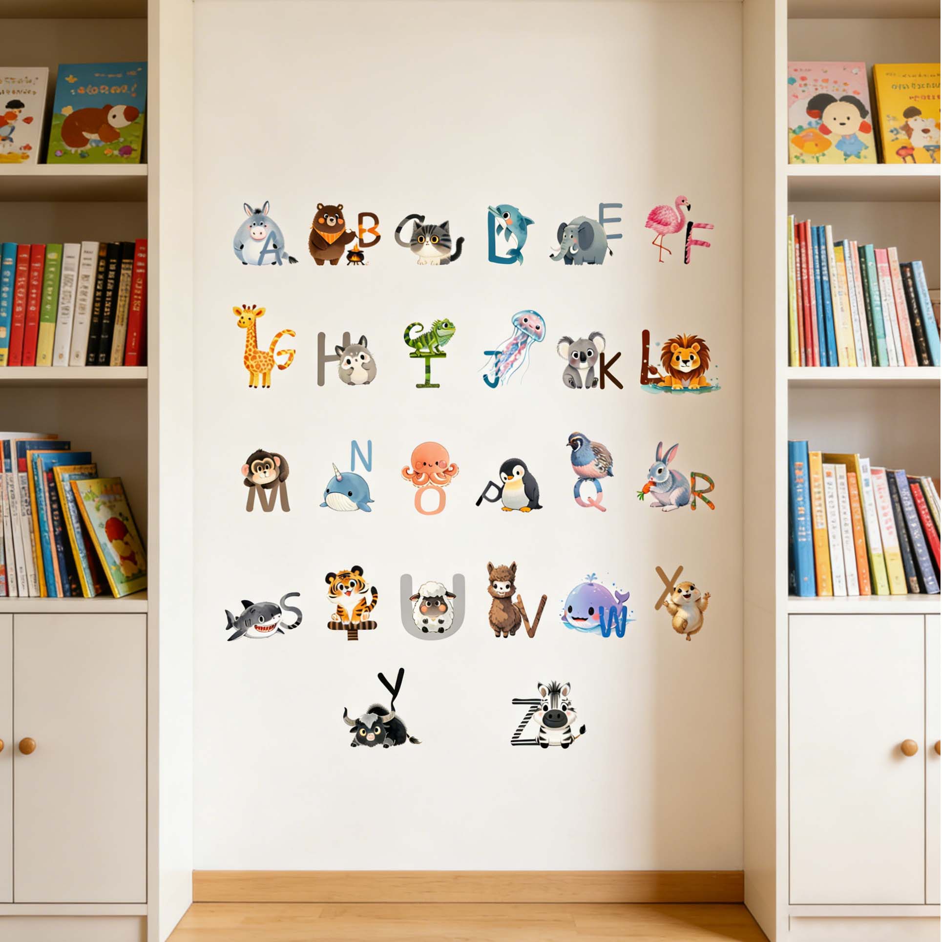 26 Letter English Alphabet Wal - Kids Education Wallpaper ulasan dan harga