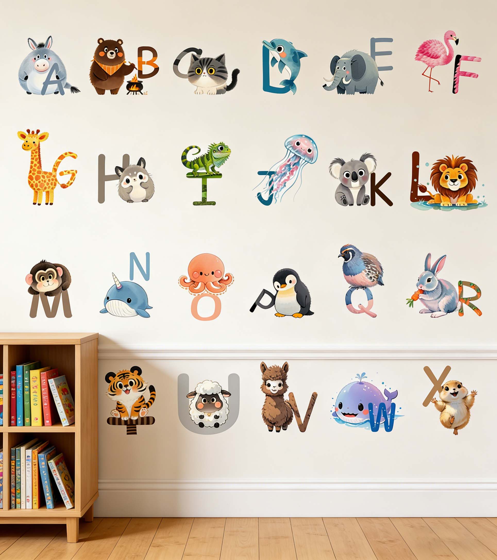 26 Letter English Alphabet Wal - Kids Education Wallpaper ulasan dan harga