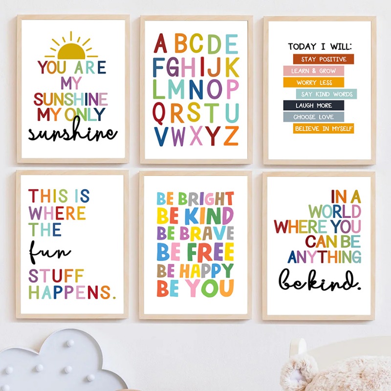English Education Poster Alpha - Kids Education Picture ulasan dan harga